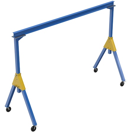 Vestil Fixed Ht. Stl Gantry Crane, 2K, 20 Ft Kd FHSN-2-20